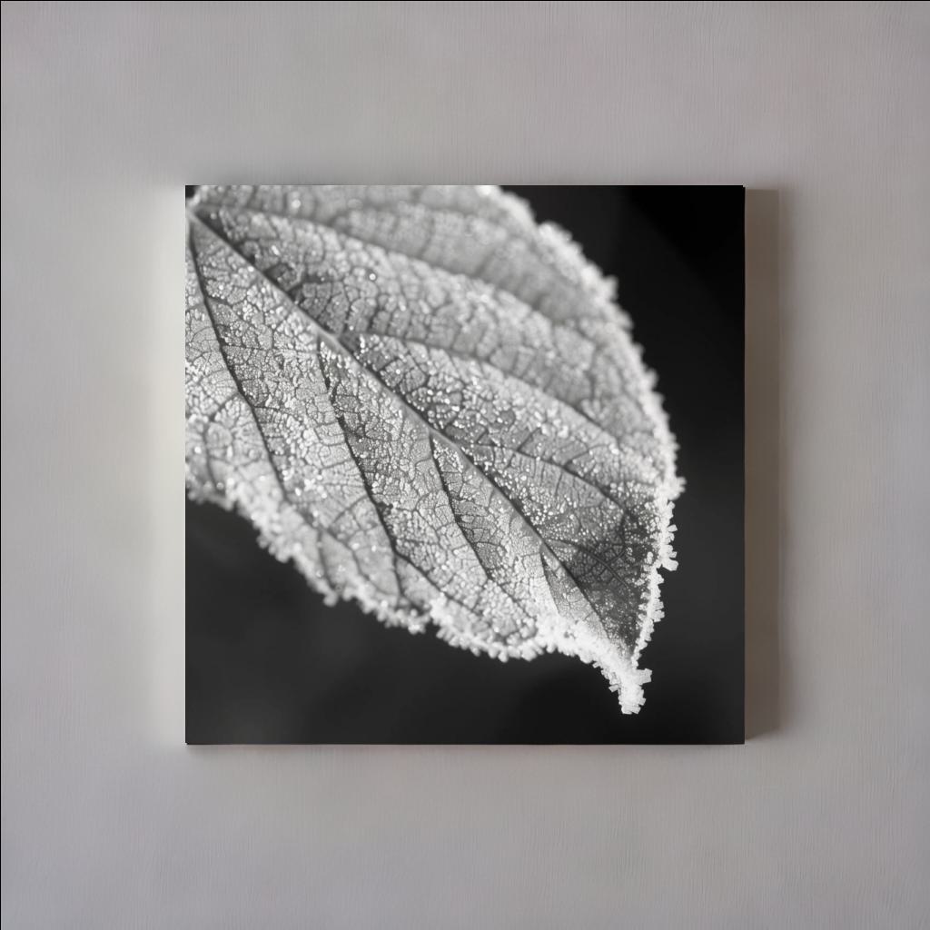 FROSTED LEAF - Canvastavla i hög kvalitet | Köp hos Canvasbolaget