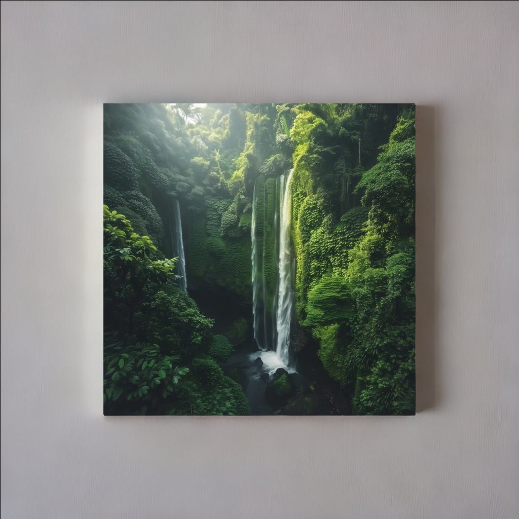GREEN CASCADE - Canvastavla i hög kvalitet | Köp hos Canvasbolaget