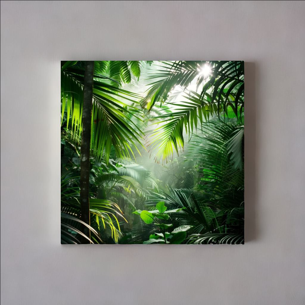 JUNGLE LIGHT - Canvastavla i hög kvalitet | Köp hos Canvasbolaget