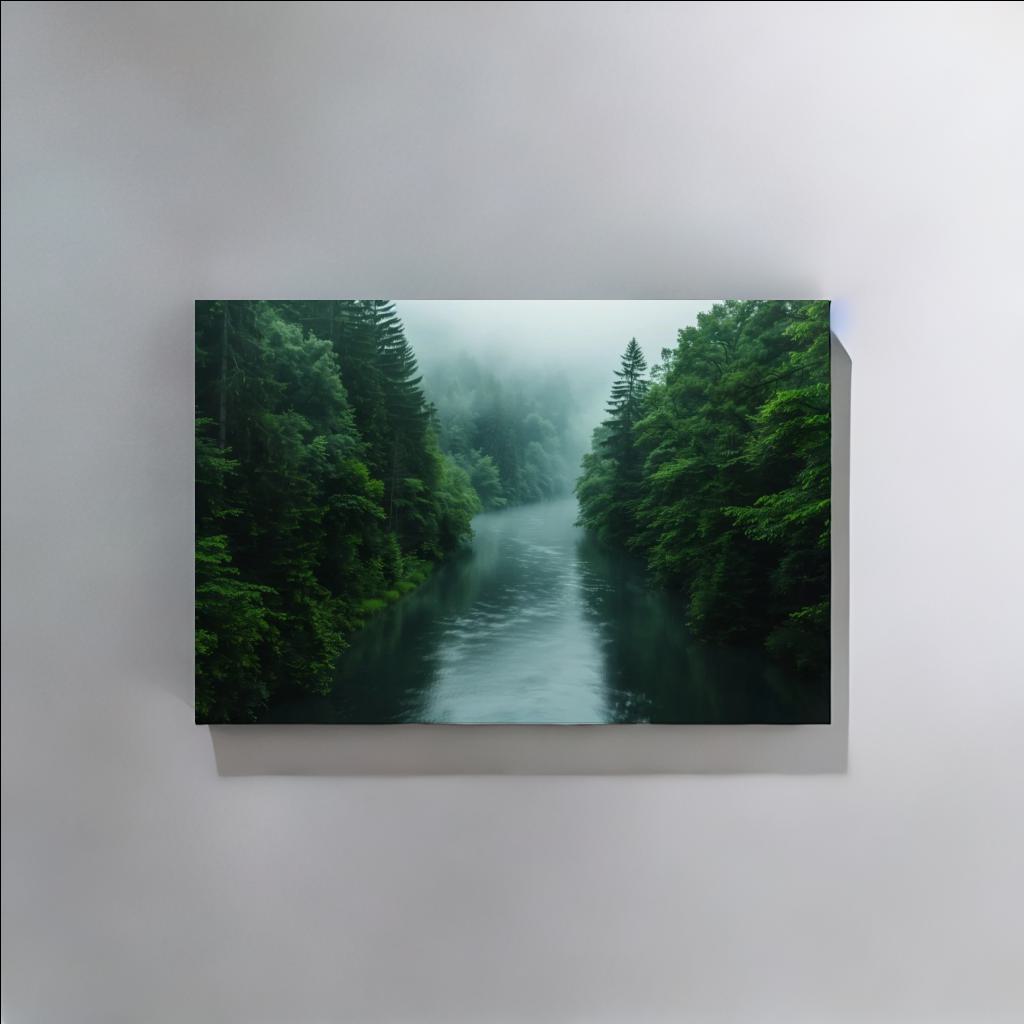 MISTY RIVER - Canvastavla i hög kvalitet | Köp hos Canvasbolaget