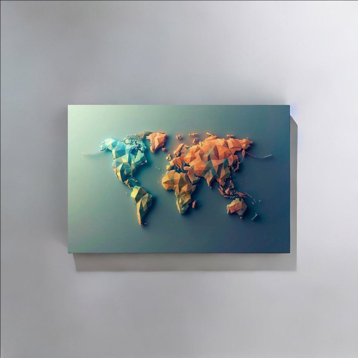 POLYGONAL WORLD - Canvastavla i hög kvalitet | Köp hos Canvasbolaget