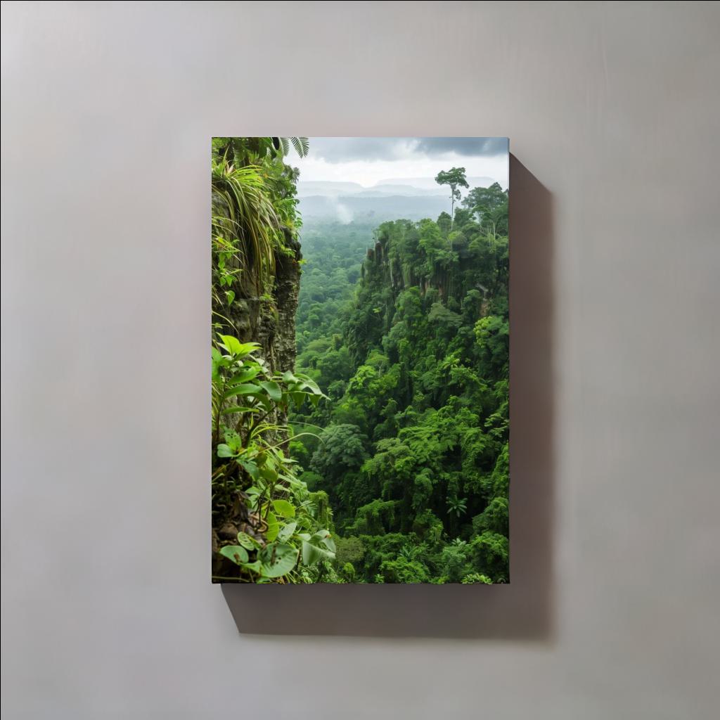 RAINFOREST CLIFF - Canvastavla i hög kvalitet | Köp hos Canvasbolaget