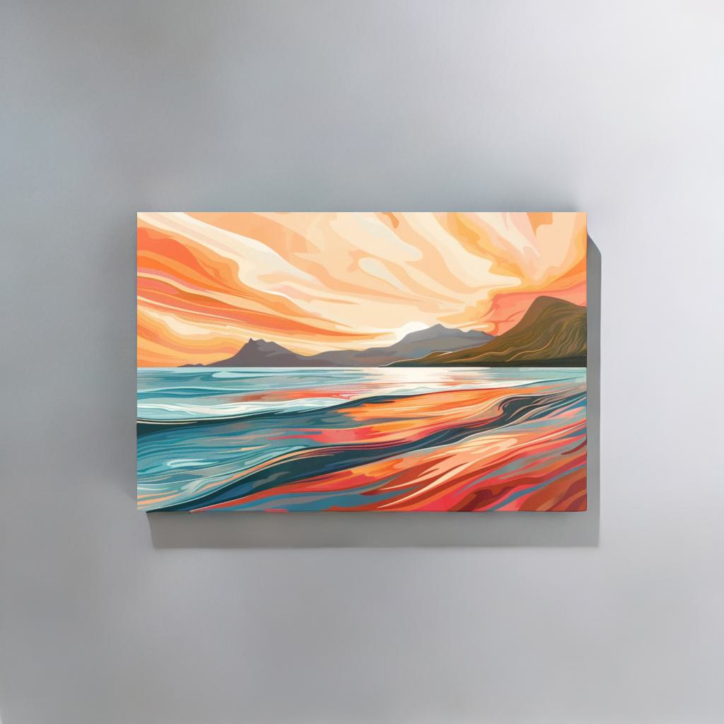 SUNSET SERENITY - Canvastavla i hög kvalitet | Köp hos Canvasbolaget