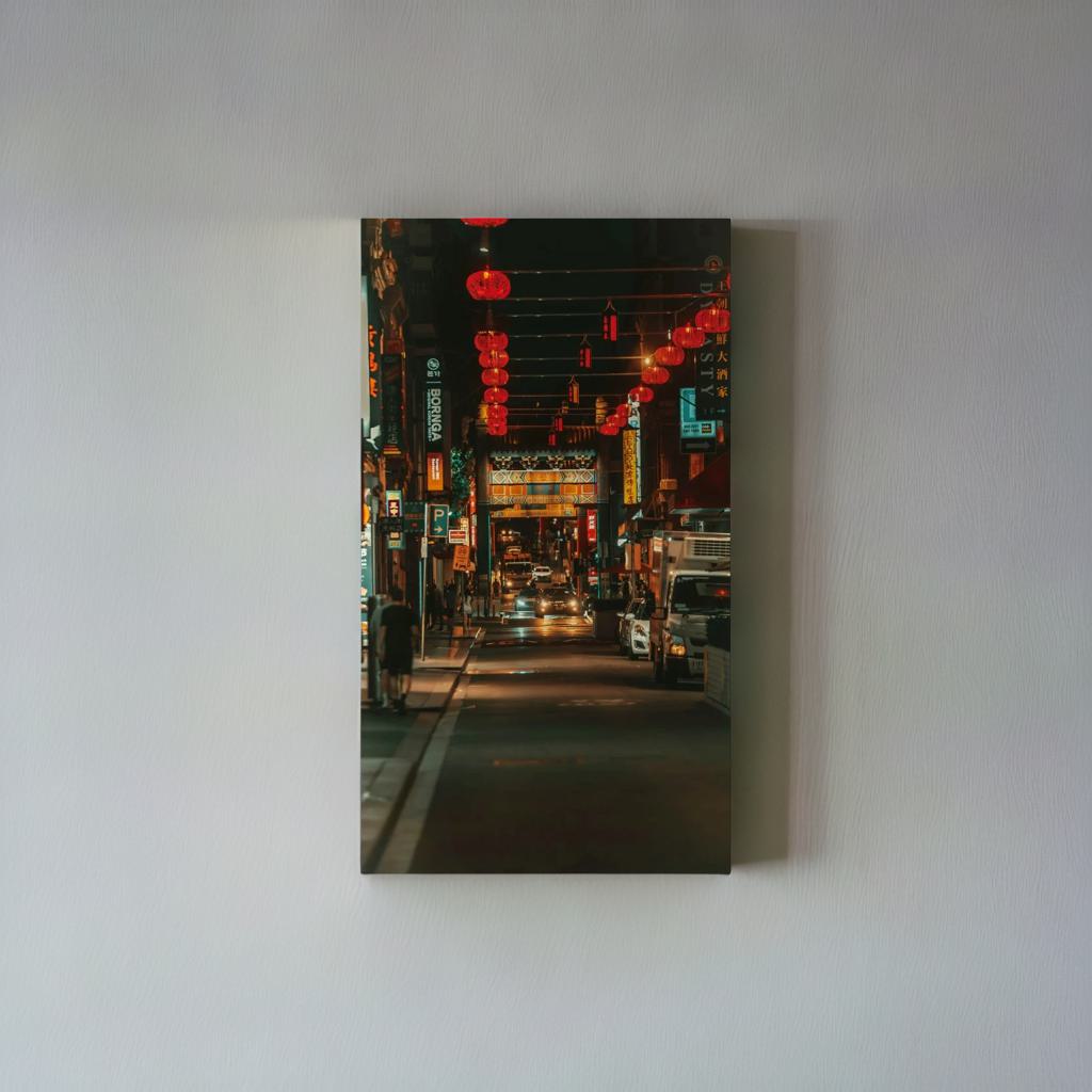 CHINATOWN, MELBOURNE - Canvastavla i hög kvalitet | Köp hos Canvasbolaget