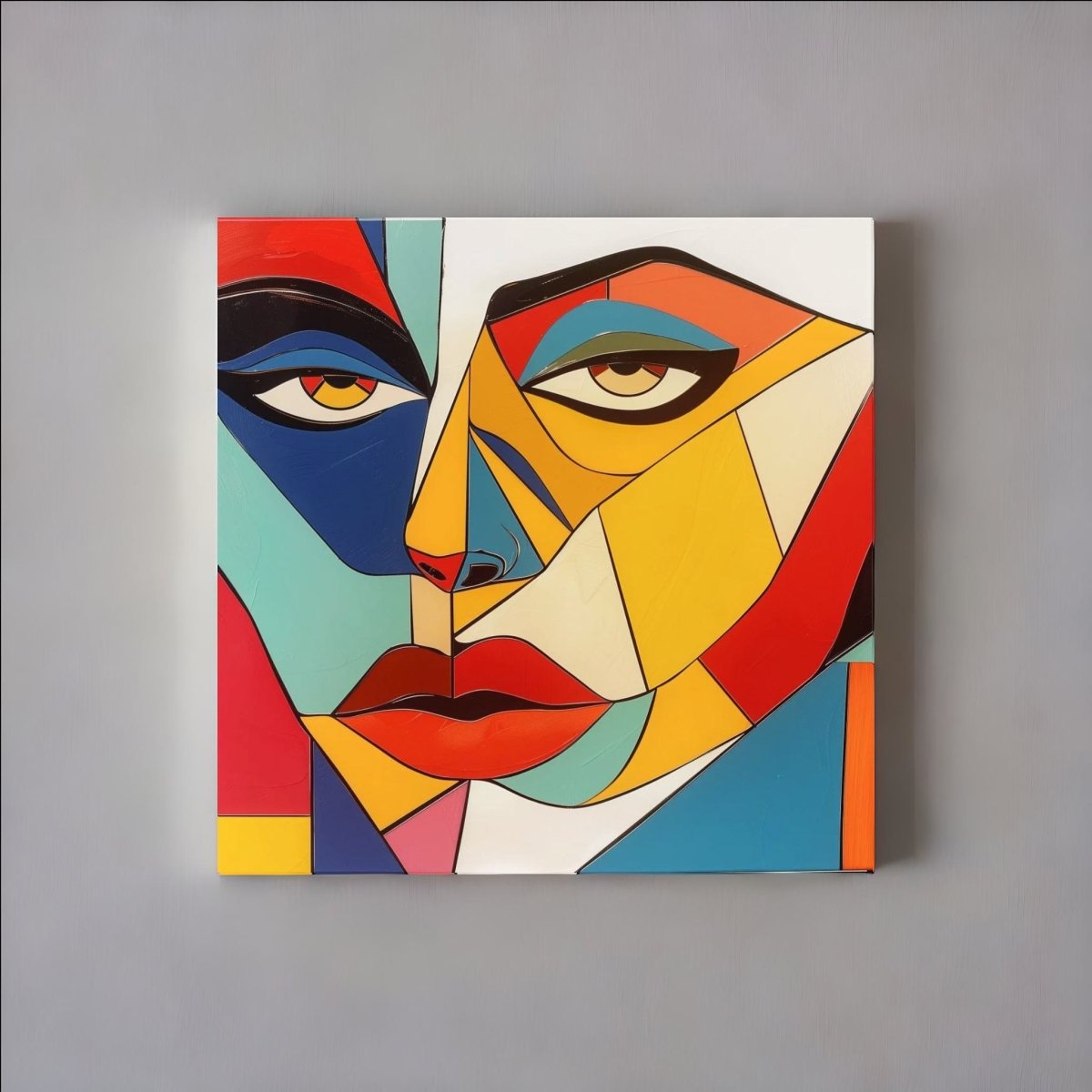 COLORFUL GEOMETRY - Canvastavla i hög kvalitet | Köp hos Canvasbolaget