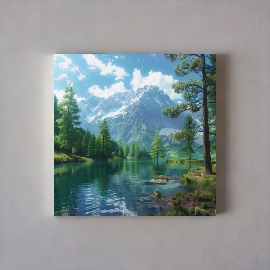 TRANQUIL PEAKS - Canvastavla i hög kvalitet | Köp hos Canvasbolaget