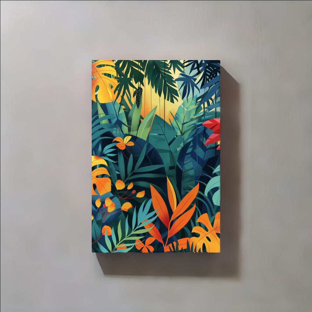 TROPICAL GLOW - Canvastavla i hög kvalitet | Köp hos Canvasbolaget