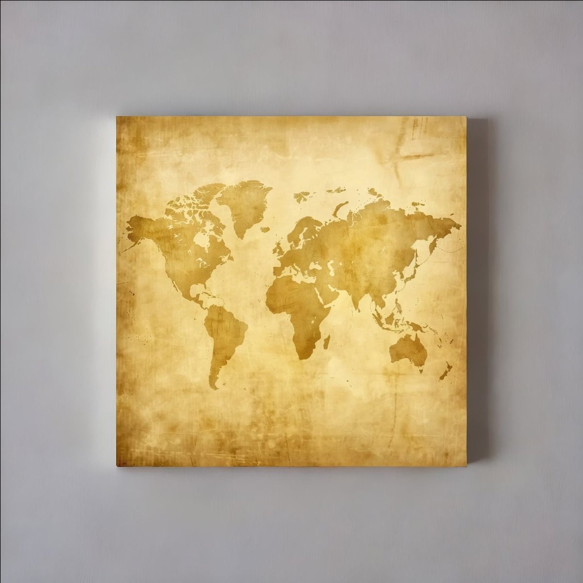 VINTAGE WORLDMAP - Canvastavla i hög kvalitet | Köp hos Canvasbolaget